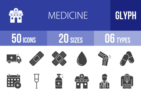 50 Medicine Glyph Icons for Embroidered Projects: A Designer’s Review