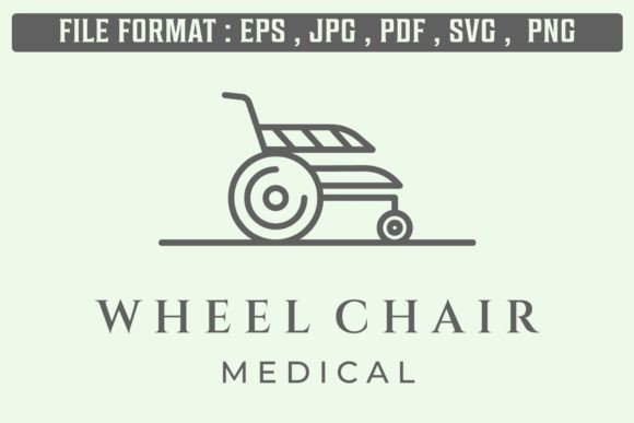 A Clean, Empathetic Wheelchair Logo for Embroidered Goods