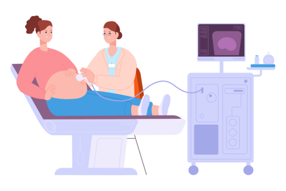 A Design Review: The Ultrasound Pregnancy Illustration