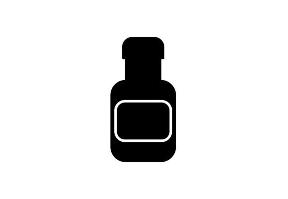 A Designer's Take: Cough Syrup Glyph Icon for Embroidery