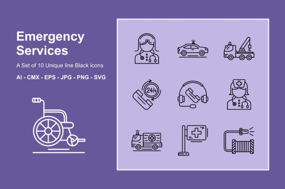 A Practical Review of the Emergency Services Line Icon Set