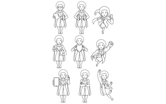 A Superhero Doctor Design for Embroidered Projects