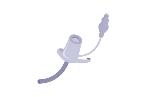 Cartoon Tracheostomy Tube for Embroidered Stories