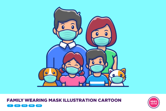 Evaluating the Family Mask Cartoon for Embroidery Projects