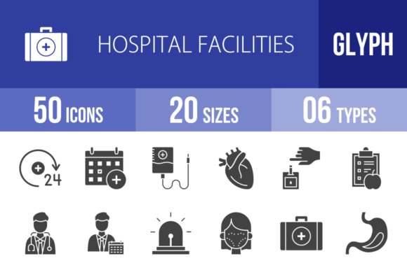 Hospital Icons Designed for Real-World Embroidery