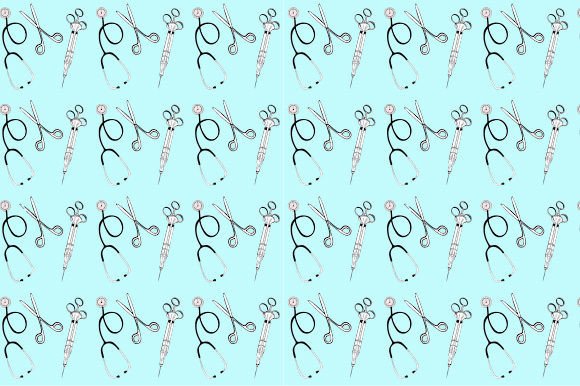 Medical Pattern: A Clean, Versatile Design for Crafts & Apparel